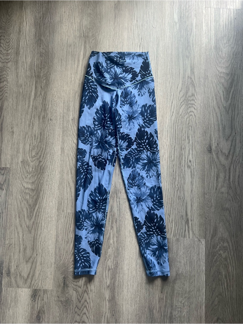 aerie Blue Floral High-Rise Kids Leggings